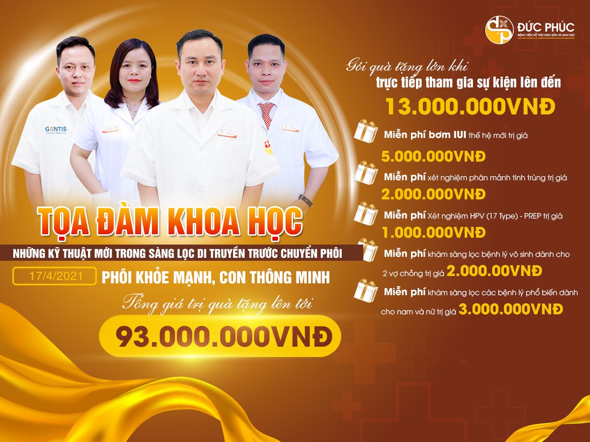 Tọa đàm khoa học ngày 17/04 tại Bệnh viện Đức Phúc được tổ chức cung cấp kiến thức và dành tặng nhiều phần quà hấp dẫn tới khách hàng tham dự