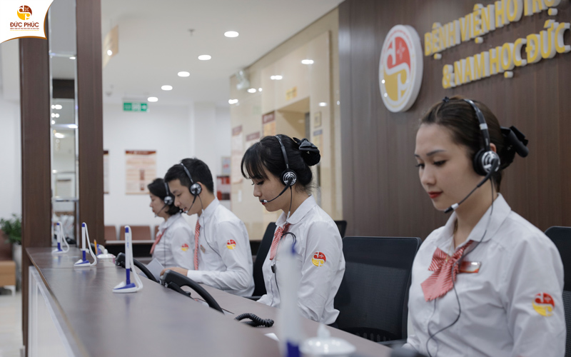 Đội ngũ tư vấn viên năng nổ, nhiệt tình tại Bệnh viện Đức Phúc