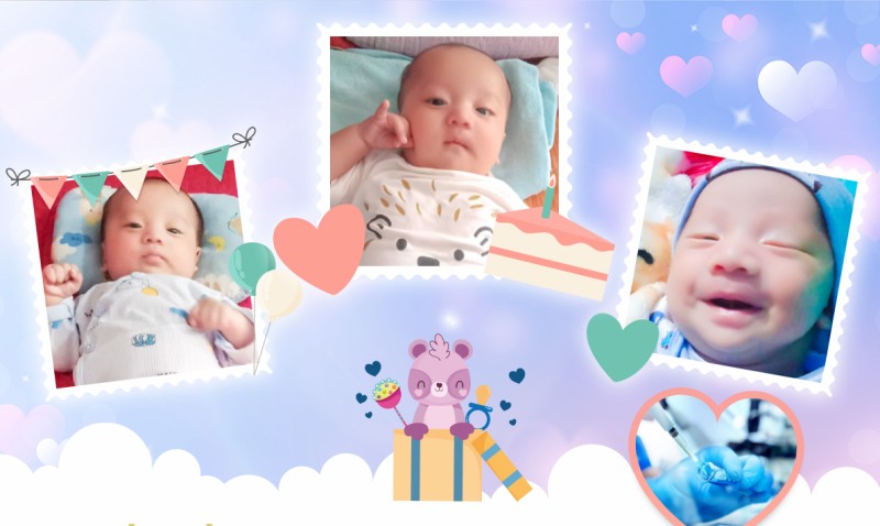 Cậu bé Minh Triết ra đời trong niềm vui vỡ òa của đại gia đình và các y bác sĩ sau những tháng ngày mòn mỏi đi "tìm con". (Ảnh gia đình cung cấp).