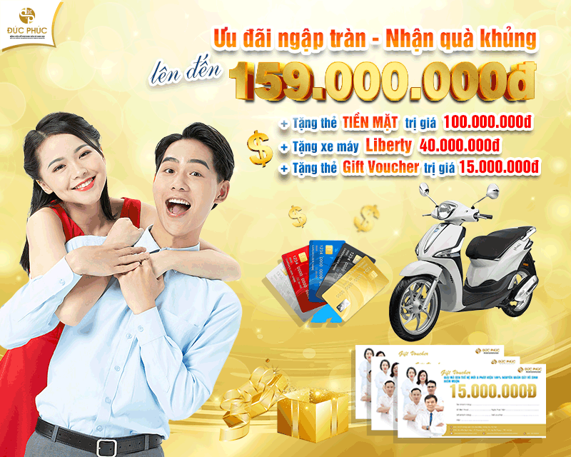 Lựa chọn thực hiện IVF cao cấp tại Bệnh viện Đức Phúc sẽ có cơ hội nhận quà tặng lên đến 159.000.000 đ