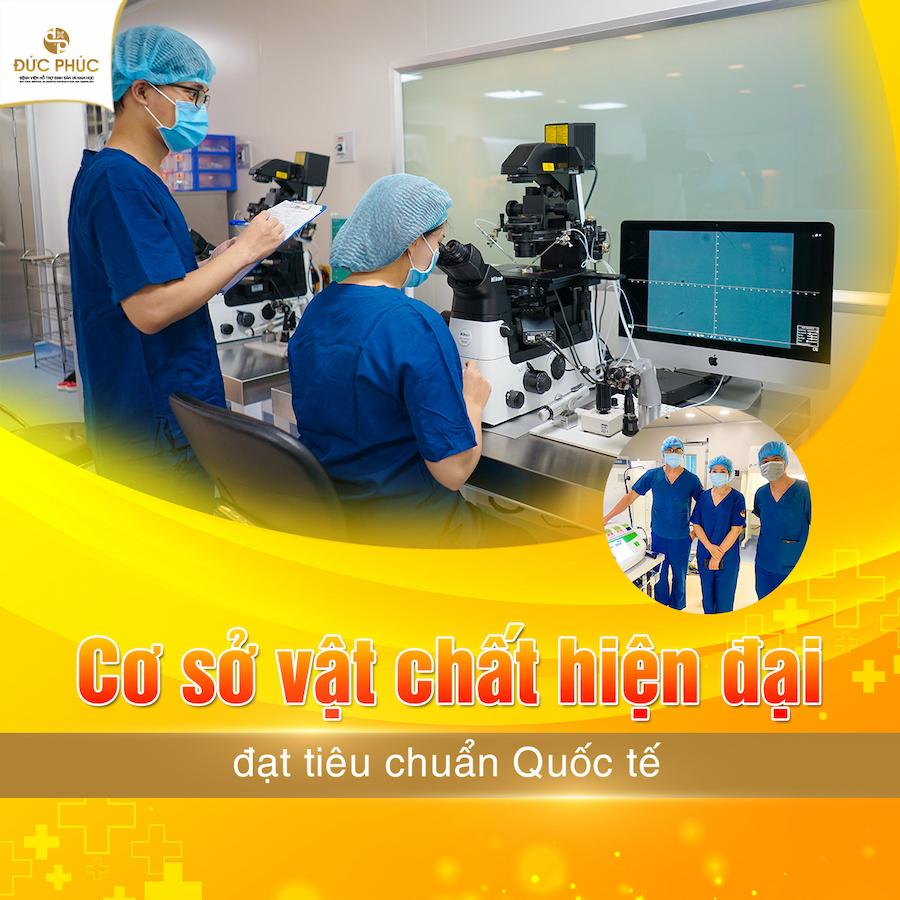 Hệ thống cơ sở vật chất, trang thiết bị hiện đại tại phòng Lab IVF Đức Phúc Hệ thống cơ sở vật chất, trang thiết bị hiện đại tại phòng Lab IVF Đức Phúc