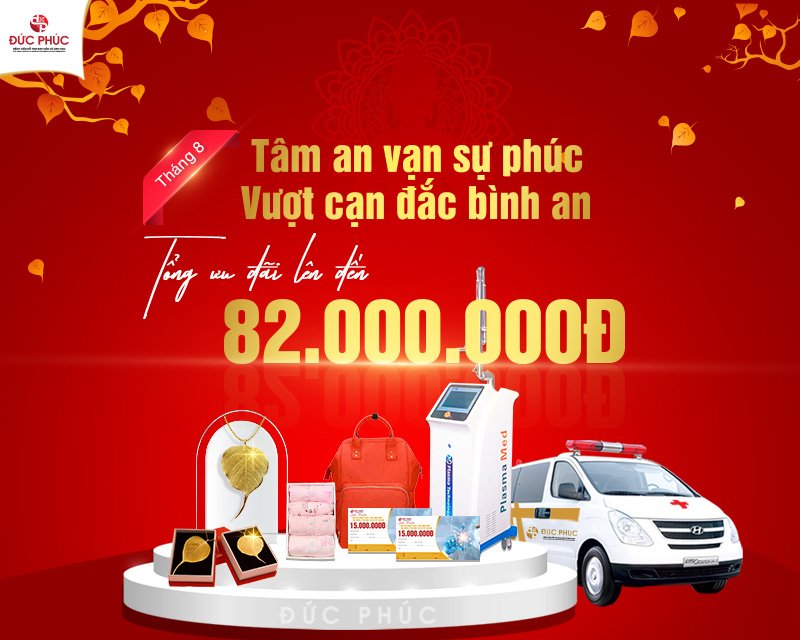 Đăng kí thai sản trọ gói Đức Phúc trong tháng 8 nhận ngay quà tặng lên đến 82 triệu