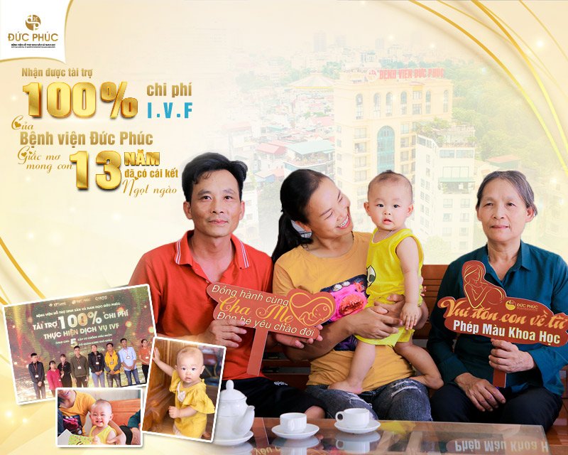 Hành trình 13 năm mong con kết thúc khi đón được thiên thần nhỏ từ Vườn ươm Đức Phúc