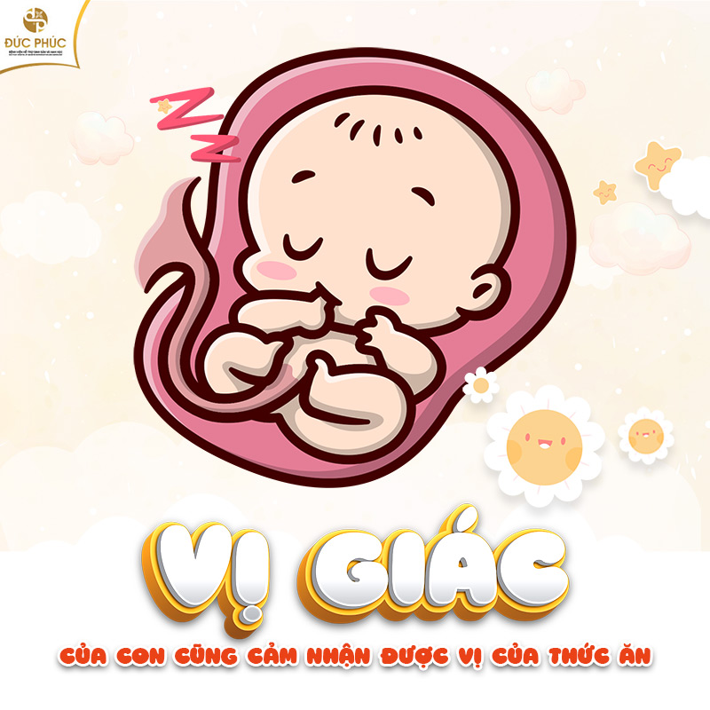 Em có cũng cảm nhận được hương vị thức ăn ngay từ trong bụng mẹ