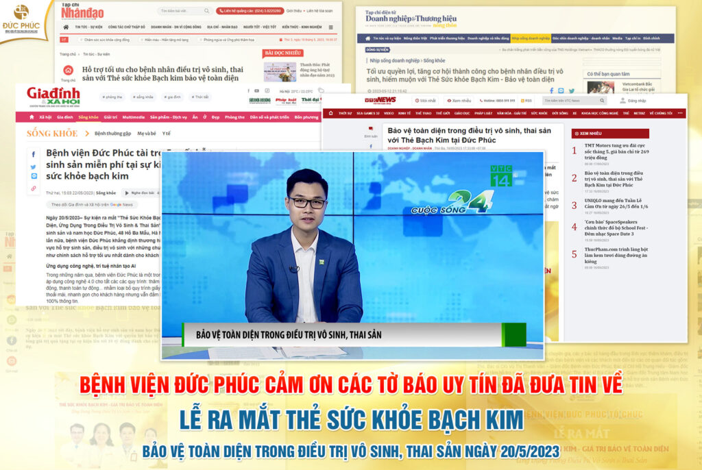 Tri ân tình cảm của các đơn vị báo chí, truyền hành luôn dành cho Bệnh viện Đức Phúc