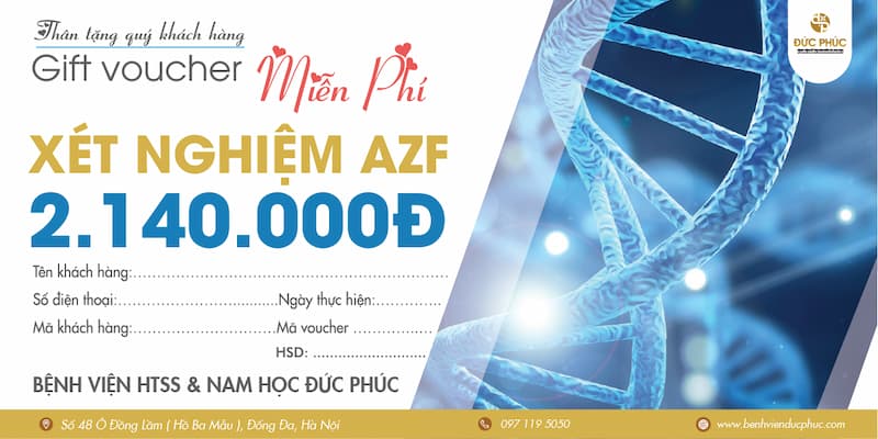 Bệnh viện Đức Phúc miễn phí xét nghiệm AZF