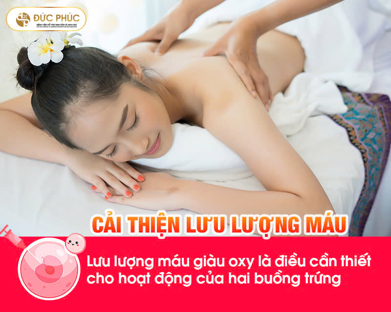 Áp dụng các phương pháp massage hoặc tập yoga để thúc đẩy máu lưu thông tốt