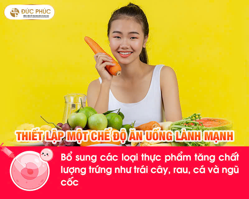 Tập trung vào một chế độ ăn uống giàu dinh dưỡng và cân bằng