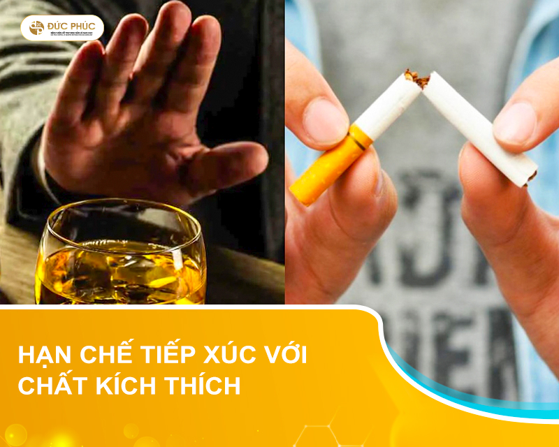 Nam giới hạn chế tiếp xúc với chất kích thích