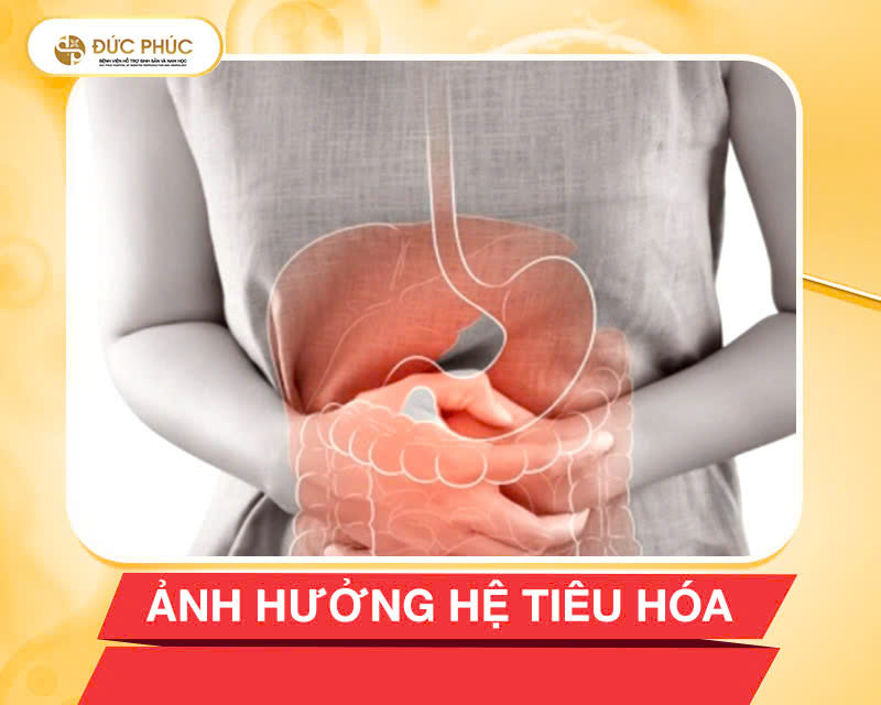 Một số người có thể gặp các vấn đề tiêu hóa 